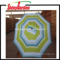 2.3M hölzerner Strand-Regenschirm 200G Polyester UV 50+ mit spezieller Neigung